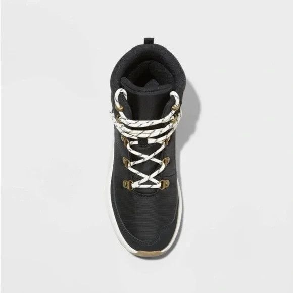 Women's Norah Winter Hiker Boots - Universal Thread Black new - Picture 3 of 7